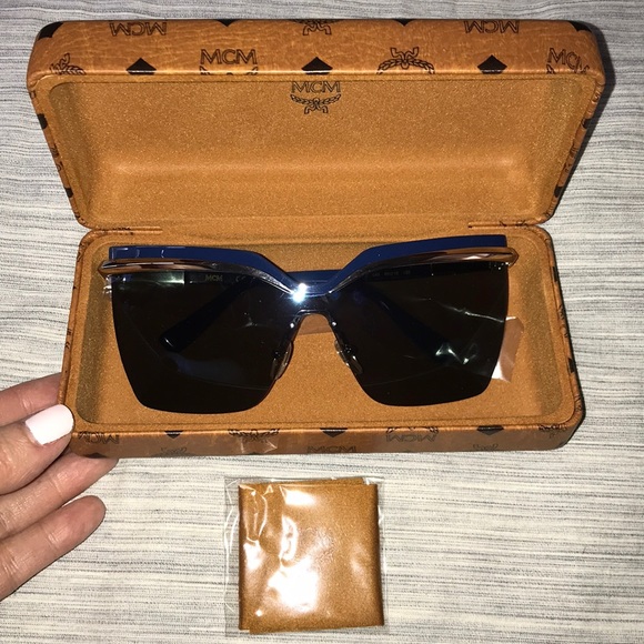 MCM Shield Rimless Silver Accent Sunglasses main image 8